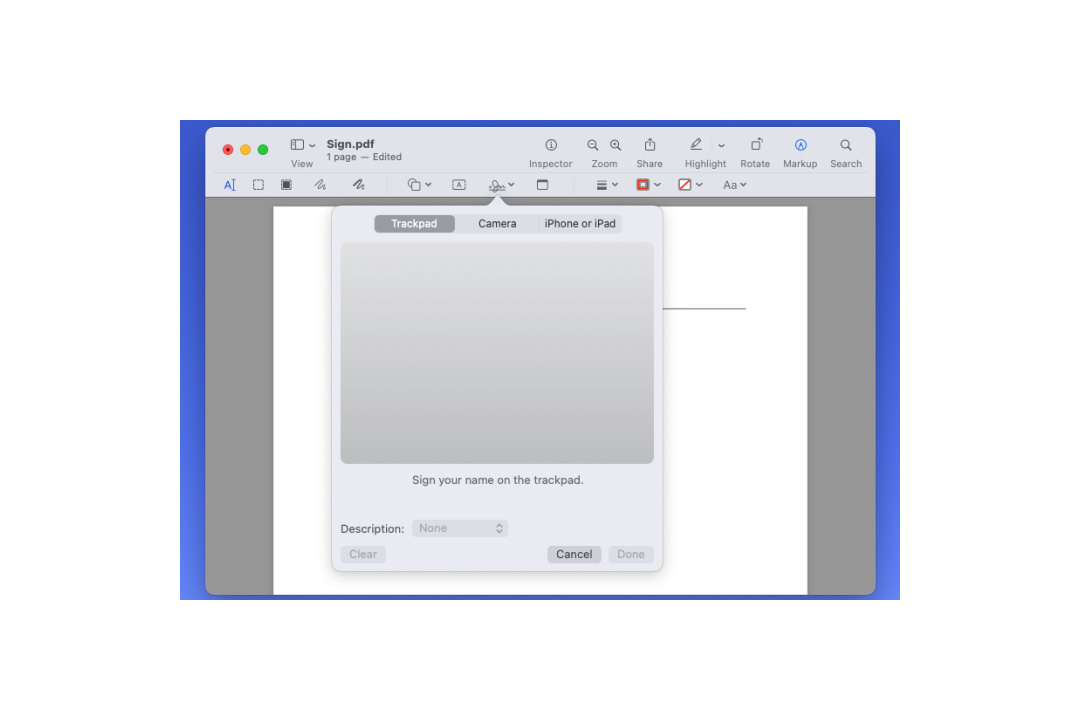آموزش امضای PDF در مک